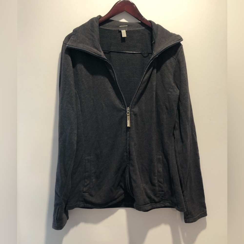 Women's Gray Full-Zip Jacket Bench